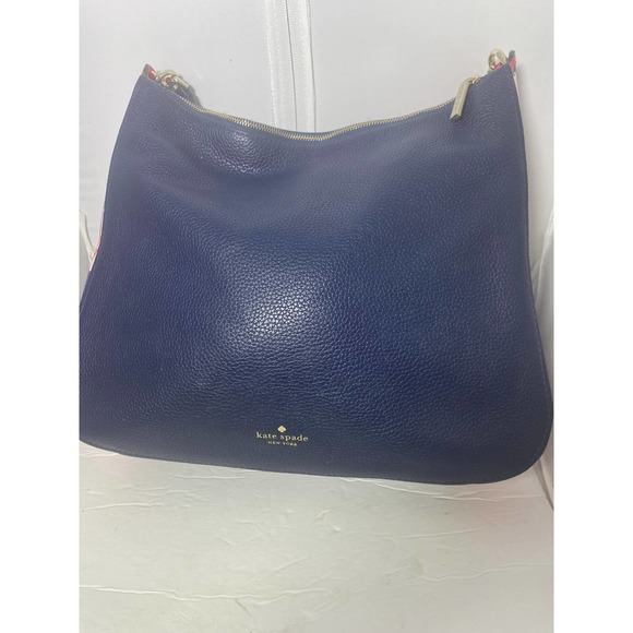 Kate Spade Kailee Handbag Tropical Toss Nightcap Blue Purse Shoulder Strap Bag - Picture 3 of 16